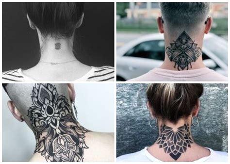 Tatuajes en el cuello y la nuca: ideas y significado